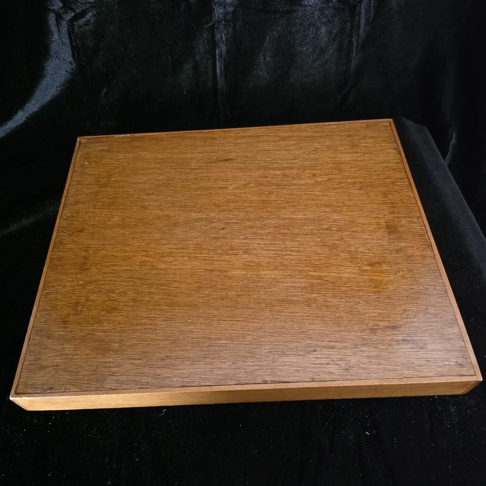 VTG Charles Wysocki Wood Tray Americana  Scene 